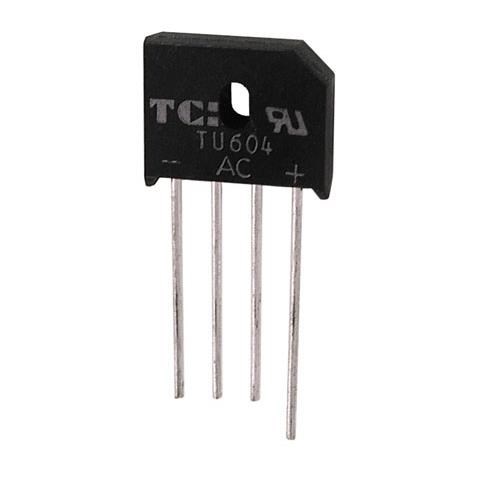 10) 6 AMP 400 VOLT BRIDGE RECTIFIER